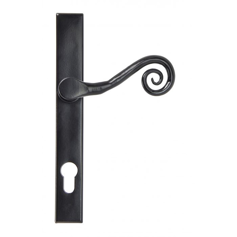 From the Anvil Monkey Tail Slimline Lever Espag. Lock Set - Black (Right Hand) - (Sold in Pairs)